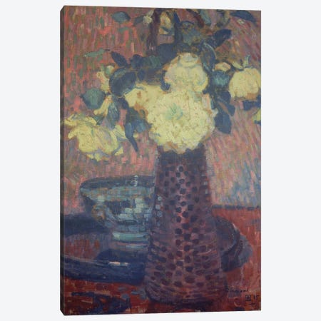 Bouquet of Flowers, 1905  Canvas Print #BMN5521} by Theo van Rysselberghe Canvas Wall Art