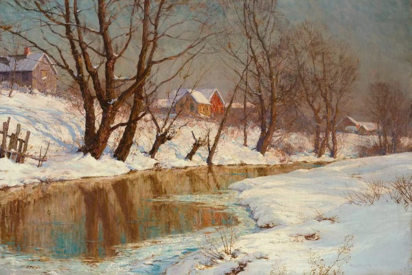 Rustic Winter: Winter Morning  by Walter Launt Palmer