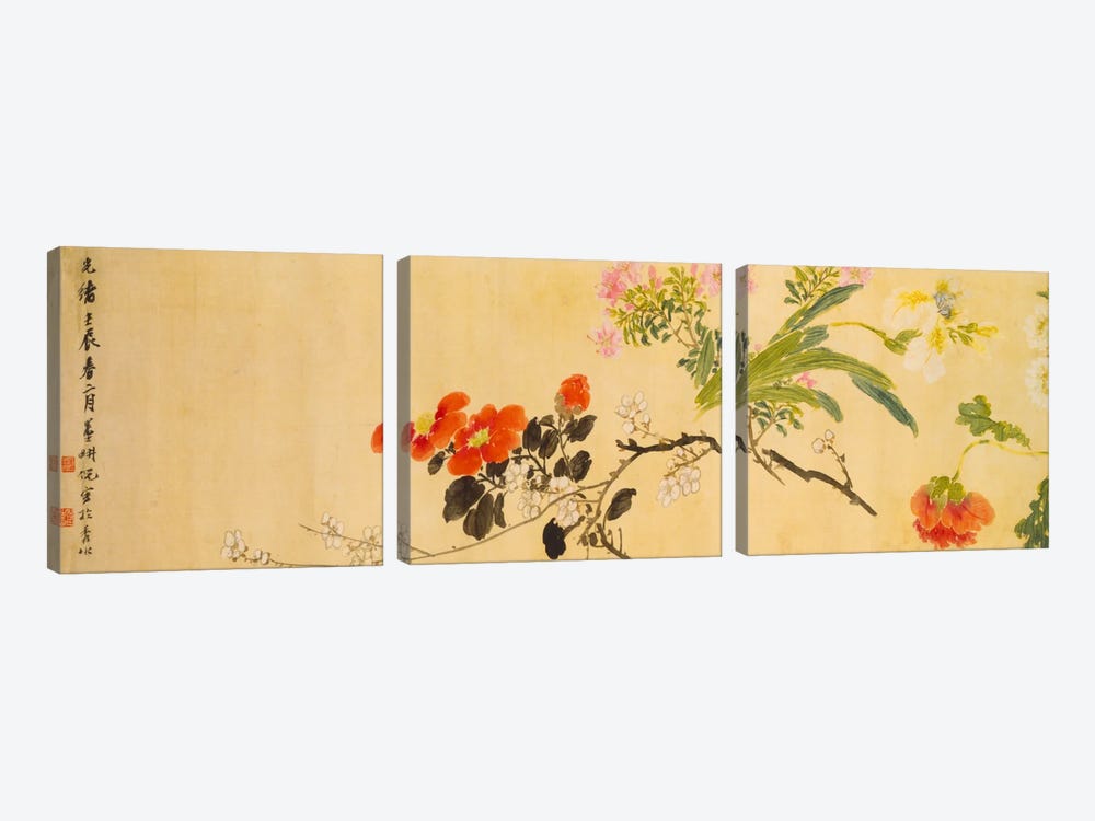Flowers, 1892  by Ni Tian 3-piece Canvas Art Print