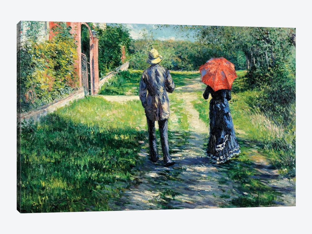 The Path Uphill, 1881  by Gustave Caillebotte 1-piece Canvas Wall Art