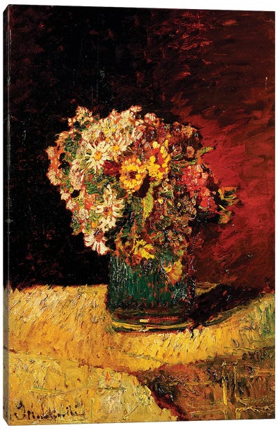 A Vase of Flowers  Canvas Art Print