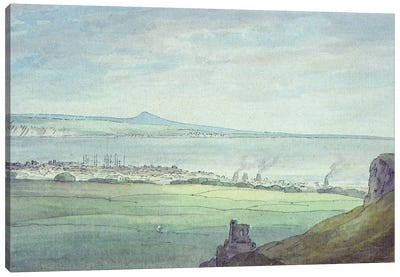 Leith, with Kirkaldy on the coast of Fifeshire  Canvas Art Print