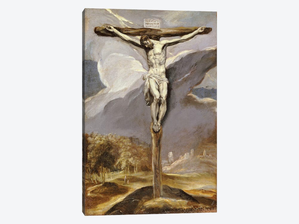Christ On The Cross by El Greco 1-piece Canvas Print