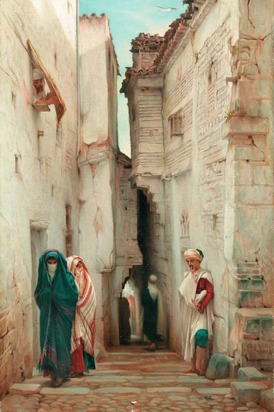 Moroccan Culture: A Secret Admirer, 1873  by Guillaume Charles Brun