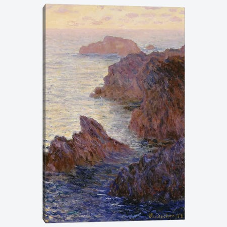 Point de Rochers, Port-Goulphar  Canvas Print #BMN5553} by Claude Monet Art Print