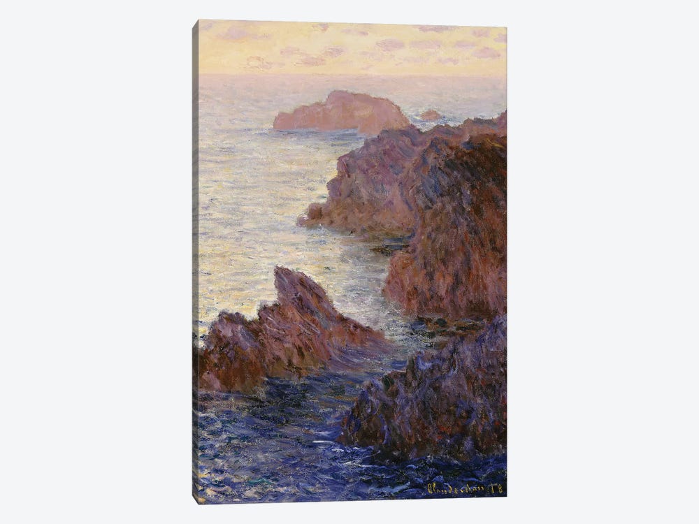 Point de Rochers, Port-Goulphar  by Claude Monet 1-piece Canvas Print