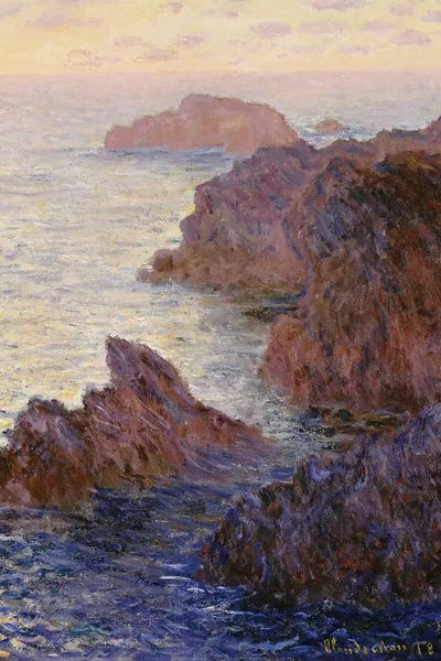 Impressionism: Point de Rochers, Port-Goulphar  by Claude Monet