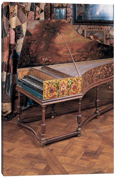 Double manual harpsichord  Canvas Art Print