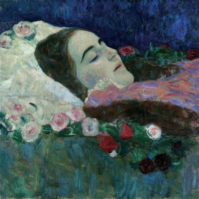 Ria Munk on her Deathbed, c.1910  by Gustav Klimt framed wall art