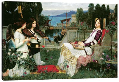 St. Cecilia Canvas Art Print - Violin Art