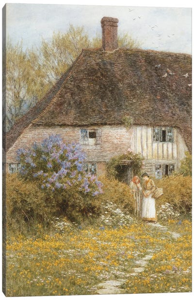 A Kentish Cottage  Canvas Art Print