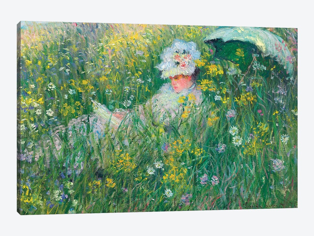 In the Meadow, 1876  by Claude Monet 1-piece Canvas Print