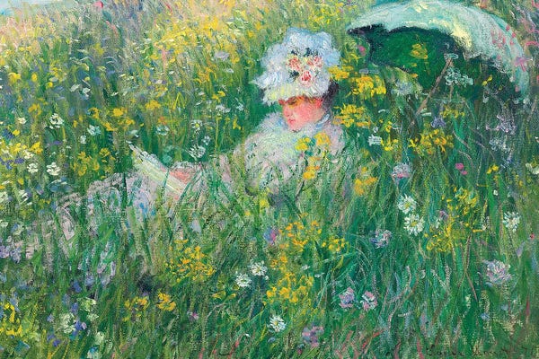 Claude Monet: In the Meadow, 1876  by Claude Monet