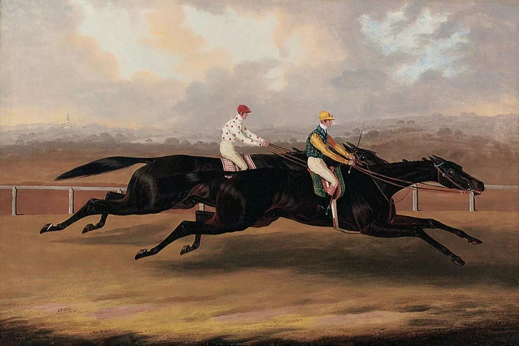 The Flying Dutchman and Voltigeur Running the Great Match Race  by Samuel Spode wall art