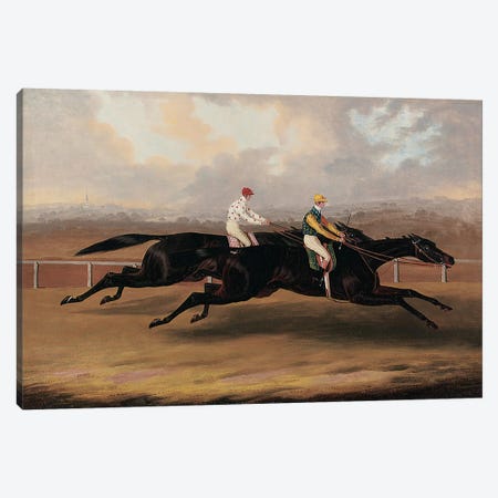 The Flying Dutchman and Voltigeur Running the Great Match Race  Canvas Print #BMN5577} by Samuel Spode Canvas Art