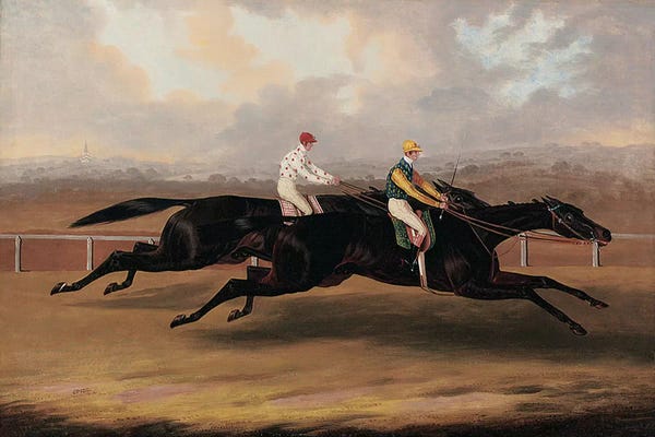 Equestrian: The Flying Dutchman and Voltigeur Running the Great Match Race  by Samuel Spode