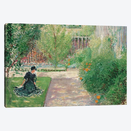 Sunny Garden, 1908  Canvas Print #BMN5587} by August Macke Canvas Art Print