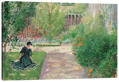 Sunny Garden, 1908  Canvas Art Print - August Macke
