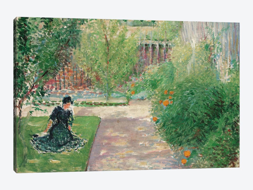 Sunny Garden, 1908  by August Macke 1-piece Canvas Art