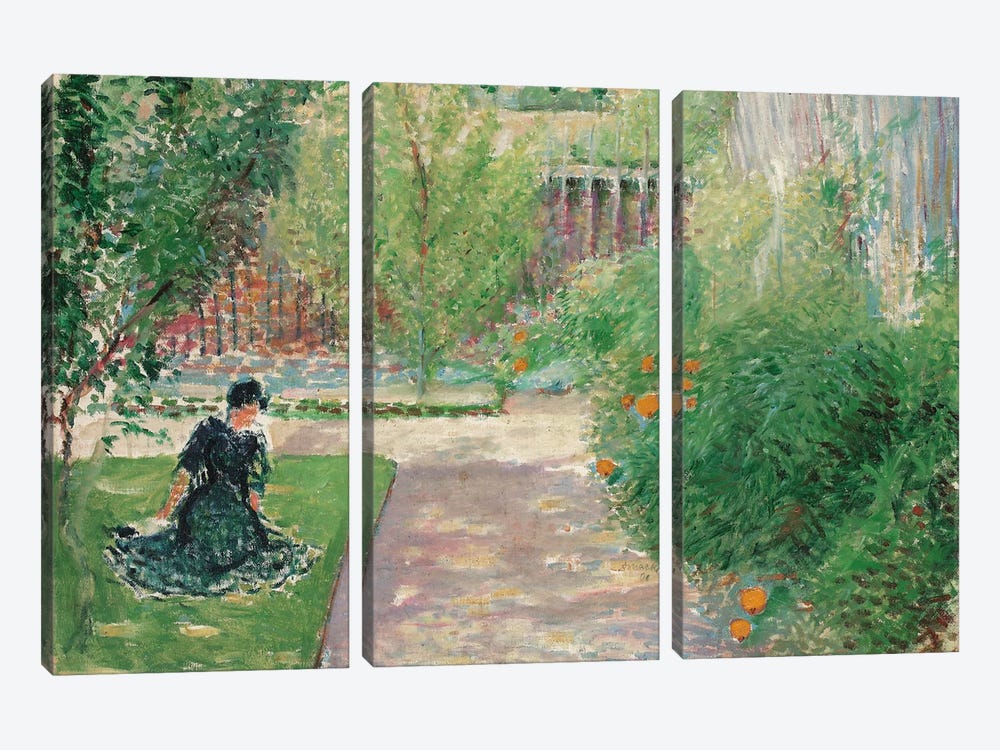 Sunny Garden, 1908  3-piece Canvas Art