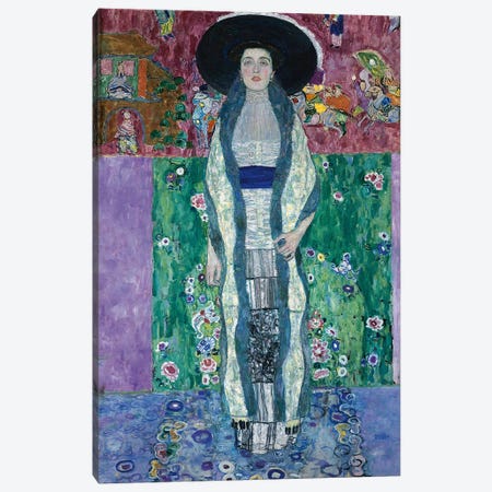 Portrait of Adele Bloch-Bauer II, 1912  Canvas Print #BMN5589} by Gustav Klimt Canvas Art