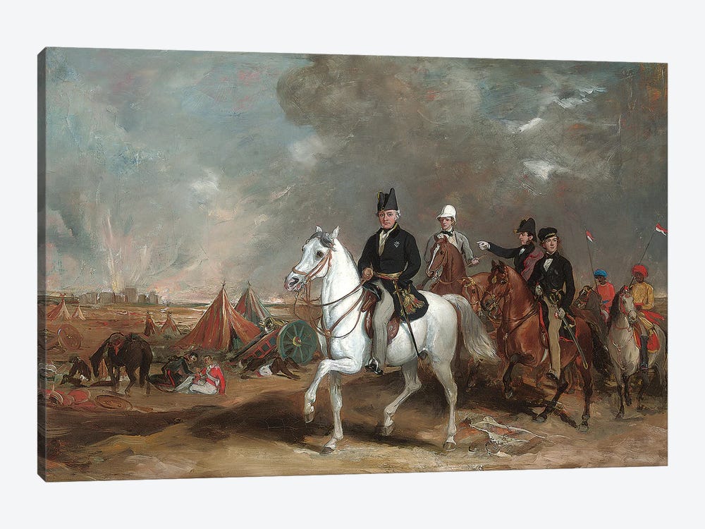 The Viscount Hardinge (Governor-General Of India) On The Battlefield Of Ferozeshah, Accompanied By His Sons And Colonel Wood  1-piece Canvas Art Print