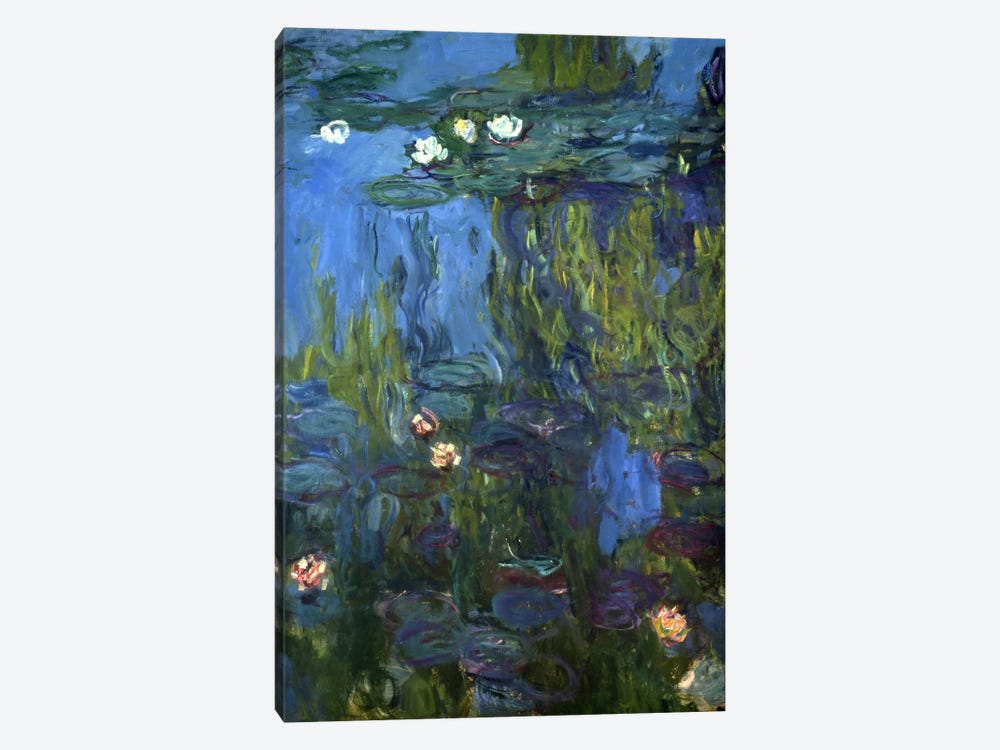 Nympheas, 1914-17  by Claude Monet 1-piece Canvas Art Print