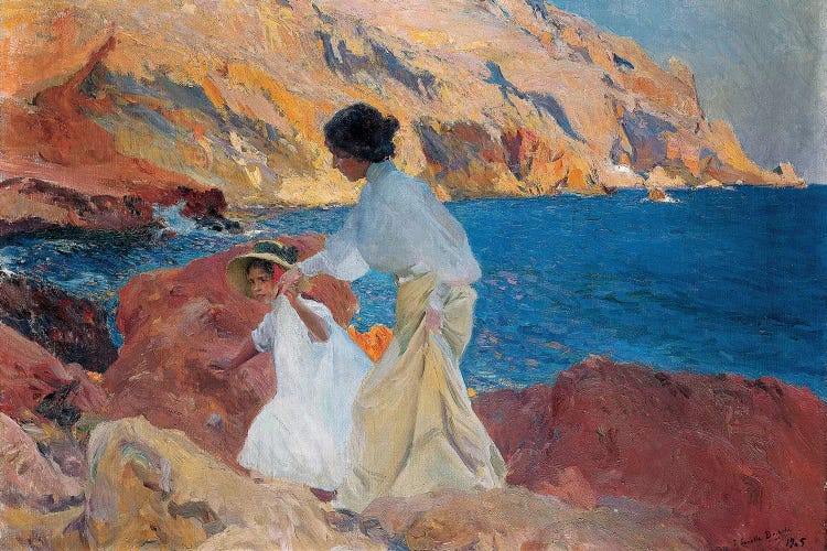 Clotilde and Elena on the Rocks, Javea, 1905 