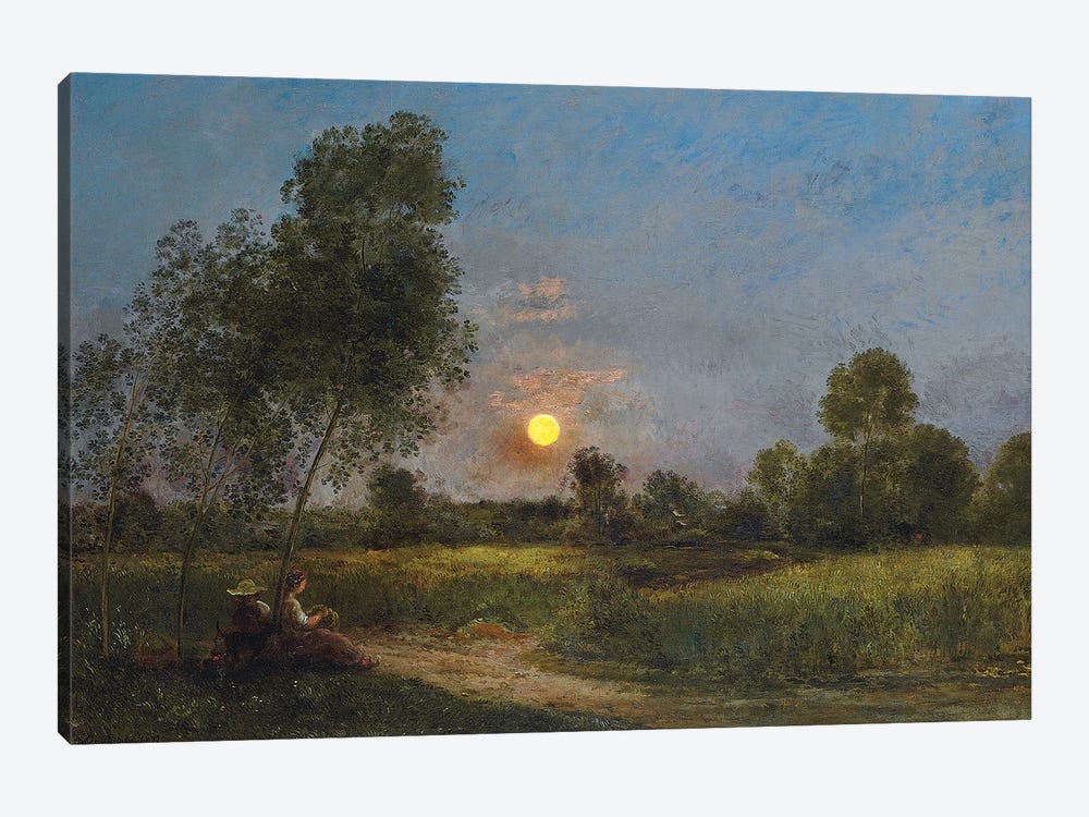 Moonrise, 1887  by Charles Francois Daubigny 1-piece Canvas Art
