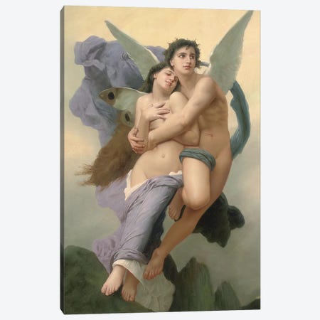 The Abduction of Psyche, 20th - 21st century  Canvas Print #BMN5618} by William-Adolphe Bouguereau Canvas Artwork