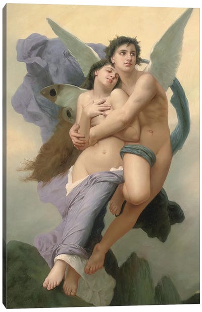 The Abduction of Psyche, 20th - 21st century  Canvas Art Print - William Adolphe Bouguereau