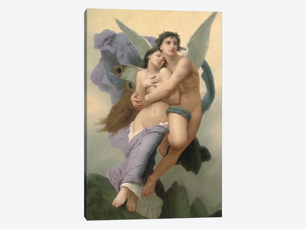 The Abduction of Psyche, 20th - 21st century  by William-Adolphe Bouguereau 1-piece Canvas Wall Art
