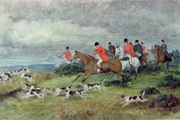 Fox Hunting in Surrey, 19th century 