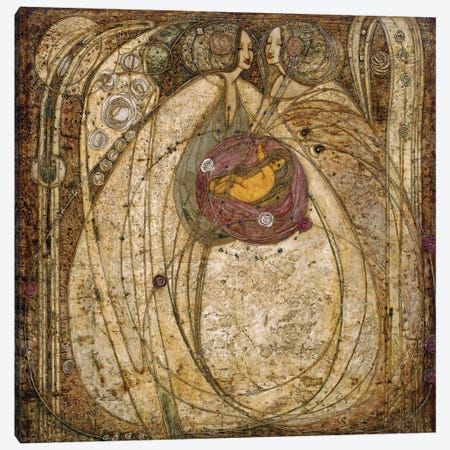 The Heart of the Rose, 1902  Canvas Print #BMN5621} by Margaret MacDonald Mackintosh Canvas Print