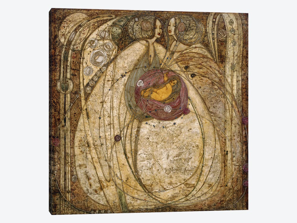 The Heart of the Rose, 1902  by Margaret MacDonald Mackintosh 1-piece Canvas Art