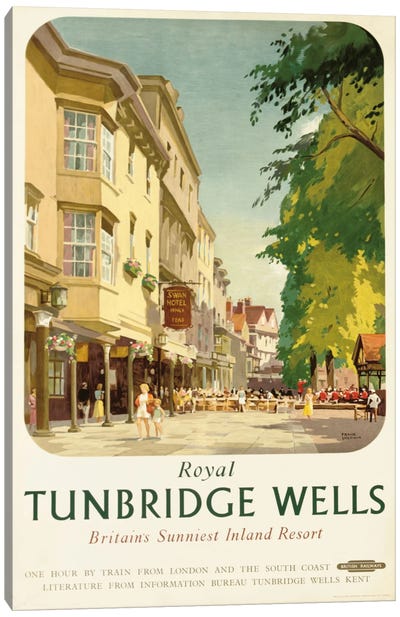 Royal Tunbridge Wells, poster advertising British Railways  Canvas Art Print