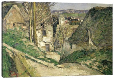 The House of the Hanged Man, Auvers-sur-Oise, 1873   Canvas Art Print - Paul Cezanne