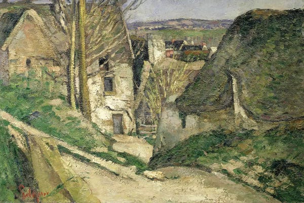 Post-Impressionism: The House of the Hanged Man, Auvers-sur-Oise, 1873   by Paul Cezanne