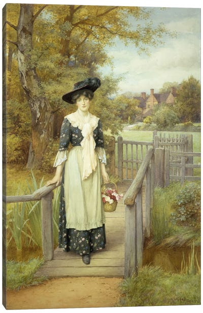 A Country Beauty  Canvas Art Print