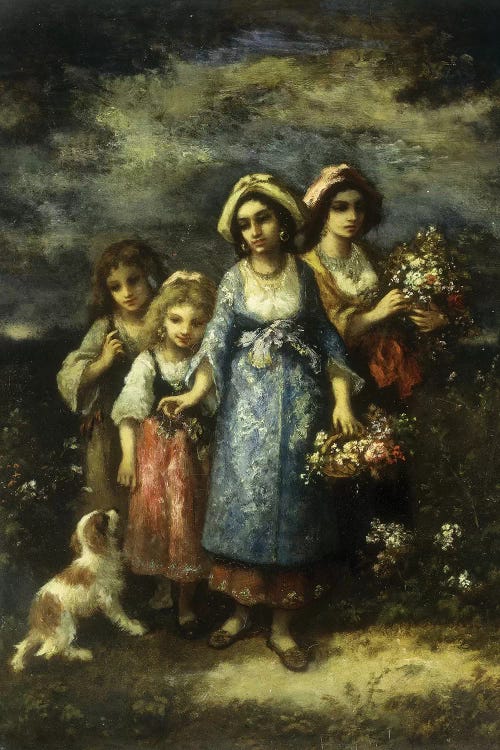 The Flower Gatherers, 1873 