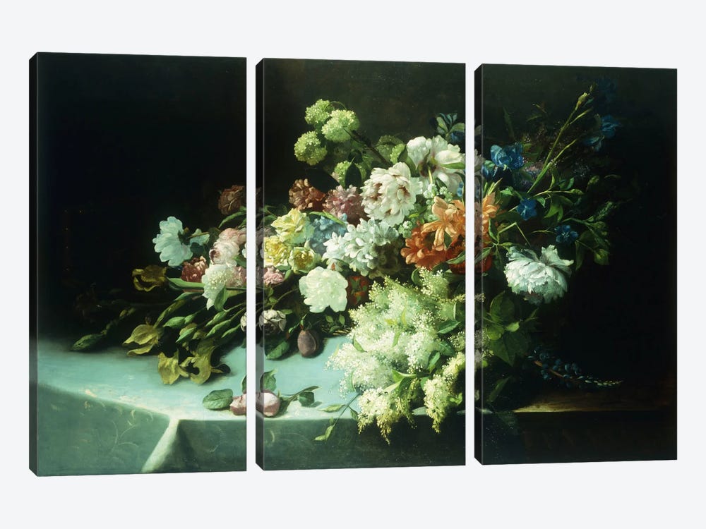 Floral still life, 1884  3-piece Canvas Art
