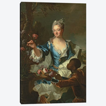 Portrait of Hyacinthe-Sophie de Beschanel-Nointel, Marquise de Louville  Canvas Print #BMN5667} by Hyacinthe Rigaud Canvas Art