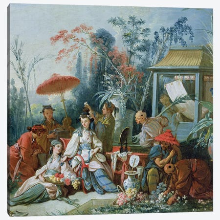 The Chinese Garden, c.1742  Canvas Print #BMN567} by Francois Boucher Canvas Wall Art