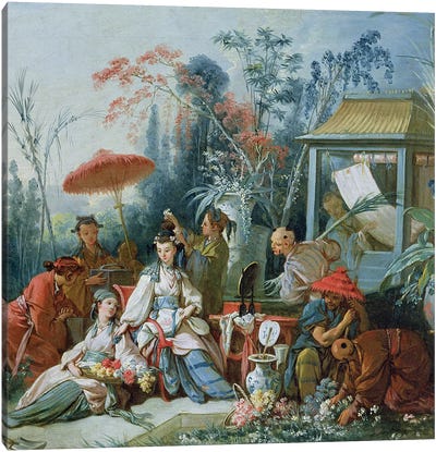 The Chinese Garden, c.1742  Canvas Art Print - Chinese Décor