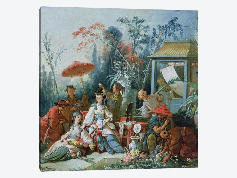 The Chinese Garden, c.1742  by Francois Boucher 1-piece Canvas Wall Art