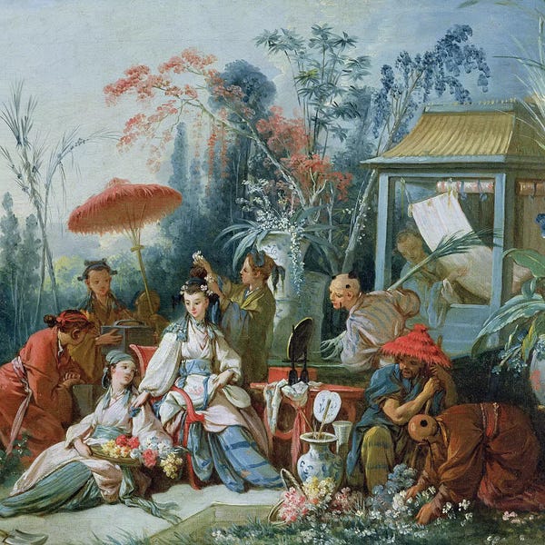 Chinese Décor: The Chinese Garden, c.1742  by Francois Boucher