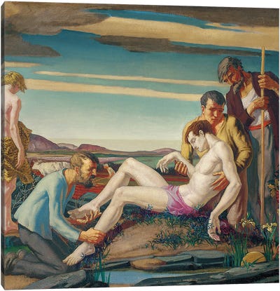 The Death of Hyacinth, 1920s  Canvas Art Print