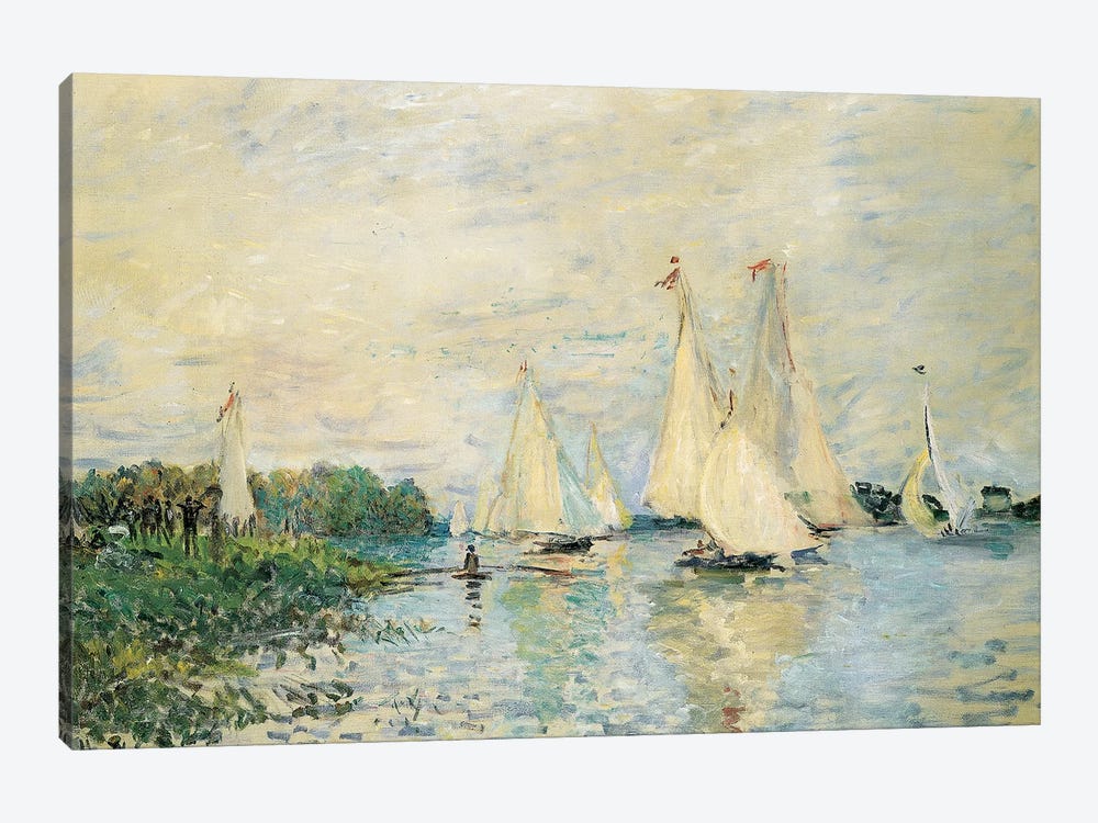 Regatta at Argenteuil, 1874  by Claude Monet 1-piece Canvas Art