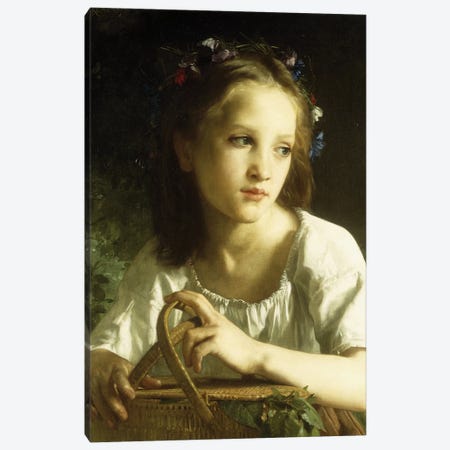 La Petite Ophelie, 1875  Canvas Print #BMN5697} by William-Adolphe Bouguereau Canvas Art Print