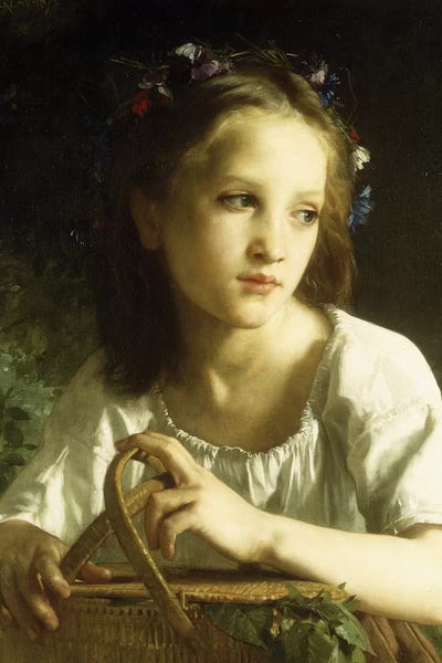 Neoclassicism: La Petite Ophelie, 1875  by William-Adolphe Bouguereau